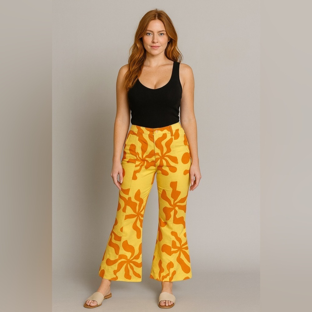 958 Arthur MID RISE FLARE PANT IN TEQUILA SUNRISE